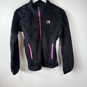 The North Face Women’s Osito Black Fleece Jacket Size Small Pink Accents